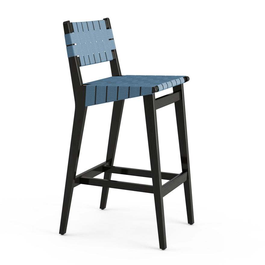 Risom Stool with Webbed Seat and Back