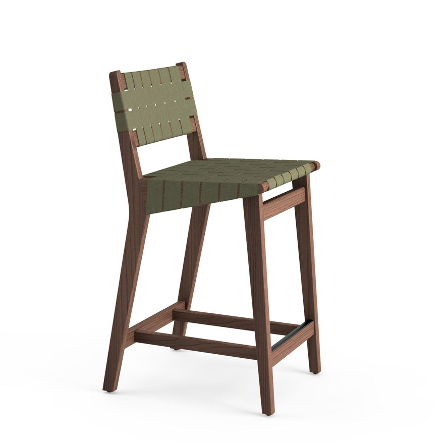 Risom Stool with Webbed Seat and Back