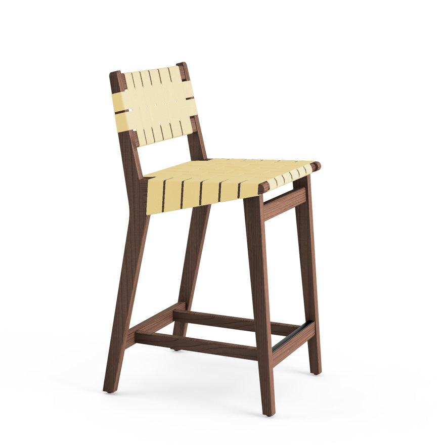 Risom Stool with Webbed Seat and Back