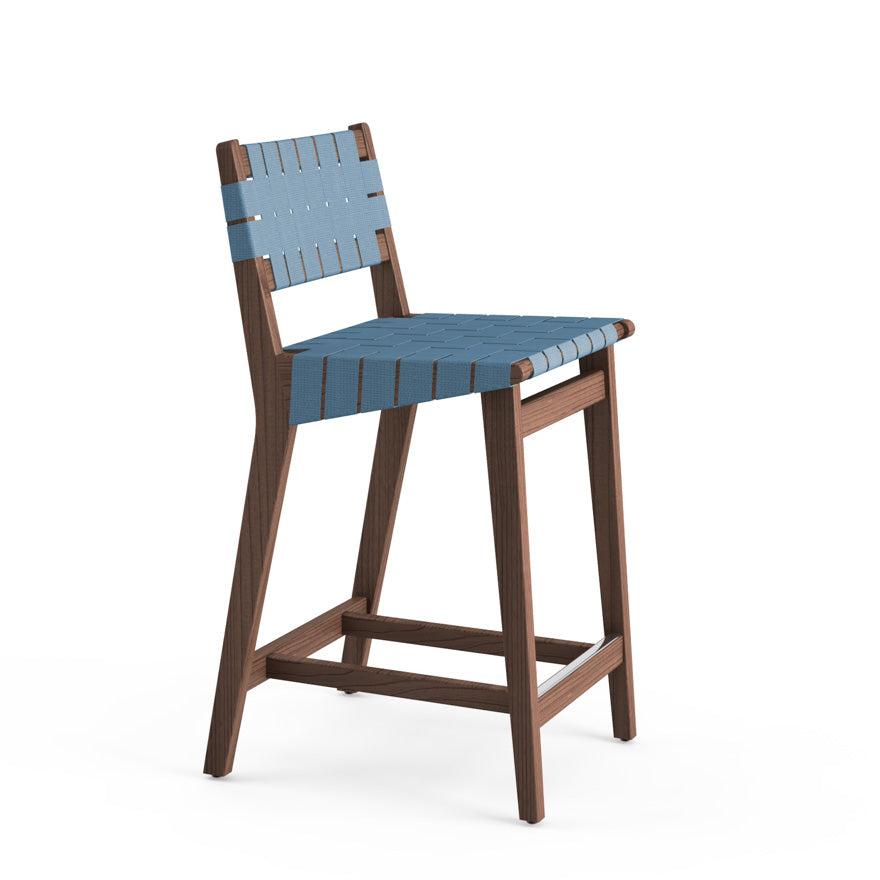 Risom Stool with Webbed Seat and Back