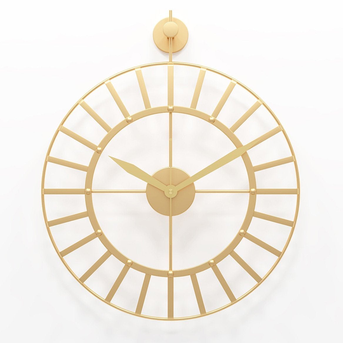 Non-Ticking Wrought Iron Clock