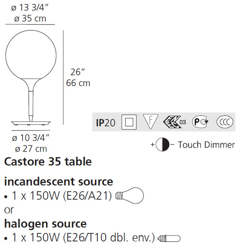 Castore Table Lamp