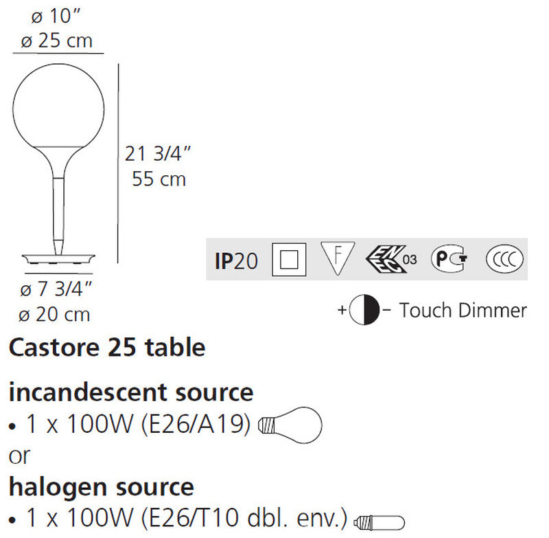 Castore Table Lamp