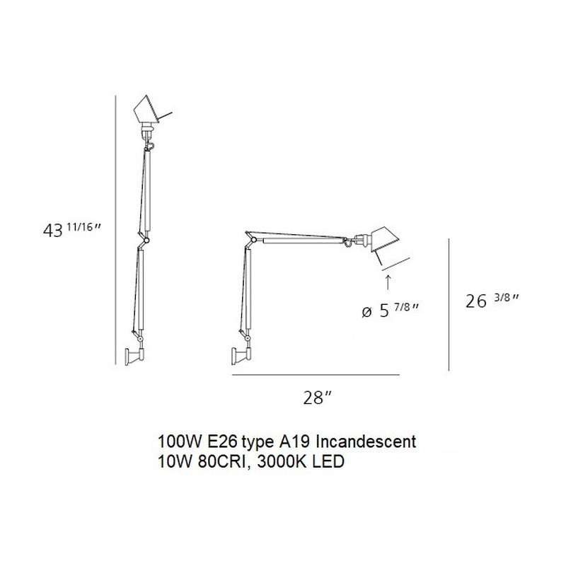 Tolomeo Classic Mini Wall Light