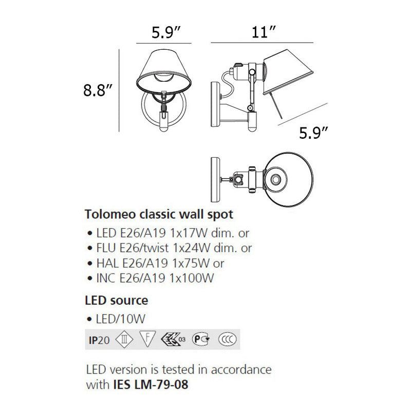 Tolomeo Classic Wall Spot