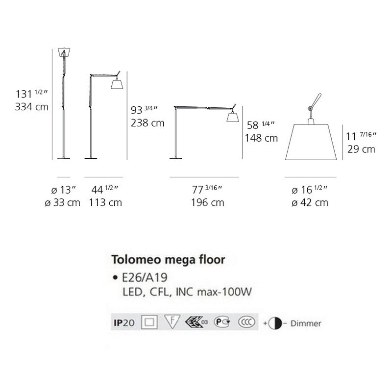 Tolomeo Mega Floor Lamp