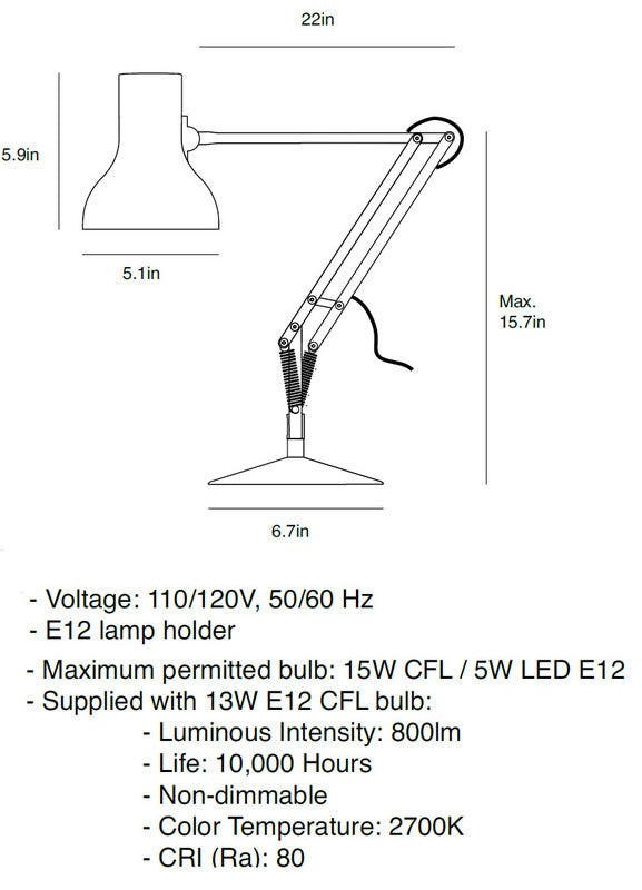 Type 75 Mini Desk Lamp