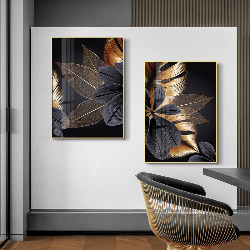 Tropical Plant Gold Painting - Novus Decor Wall Decor