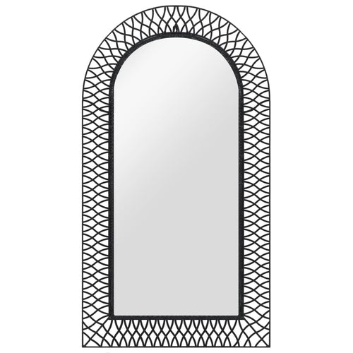 Wall Mirror Arched 19.6"x31.4" Black - Novus Decor Wall Decor