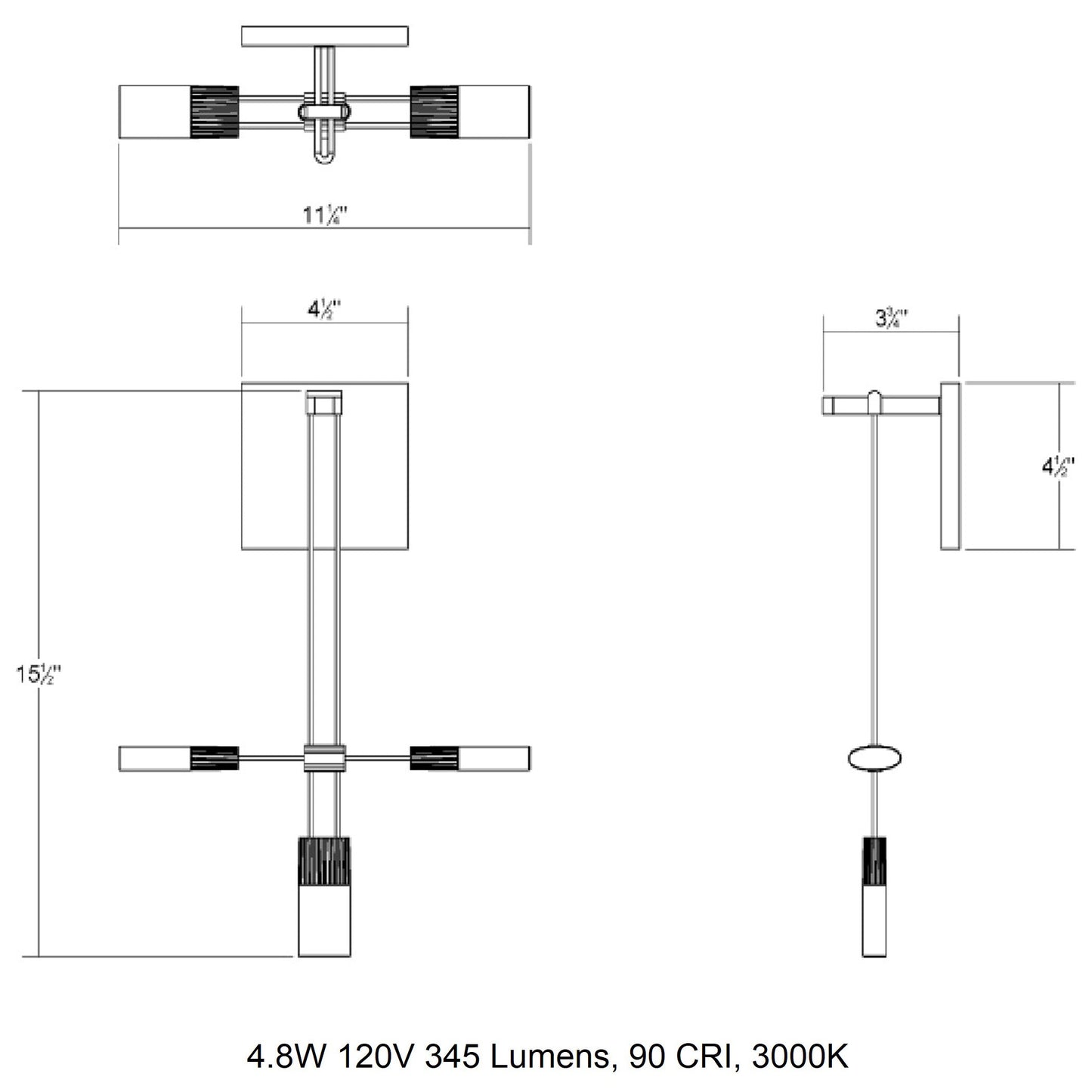 Suspenders Standard Single Wall Light