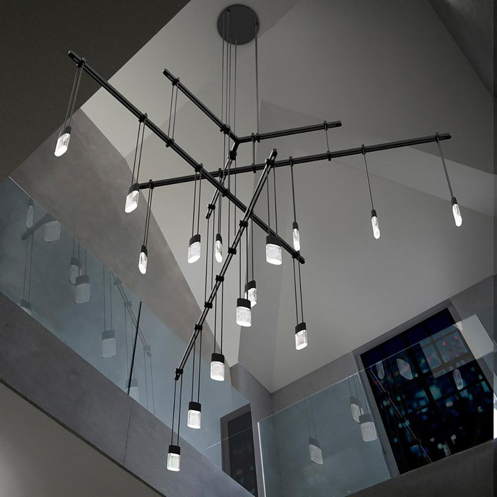 Bar 36 inch Multi Light Pendant Light Suspenders Tri OPEN BOX