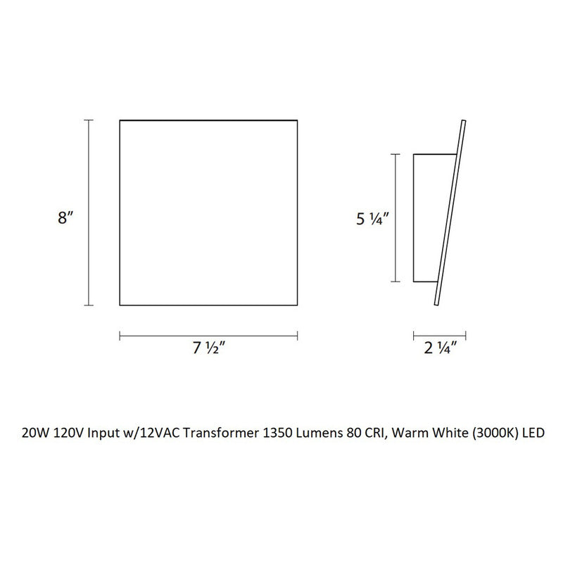 Angled Plane Wall Light