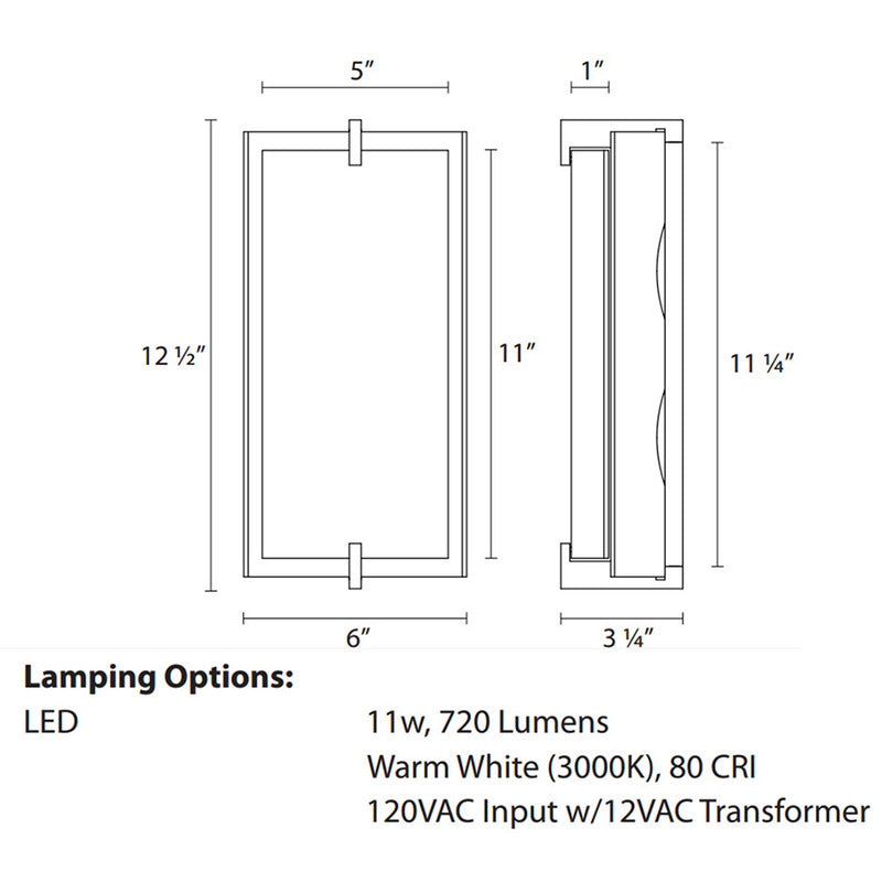 Double Arc Tall Wall Light