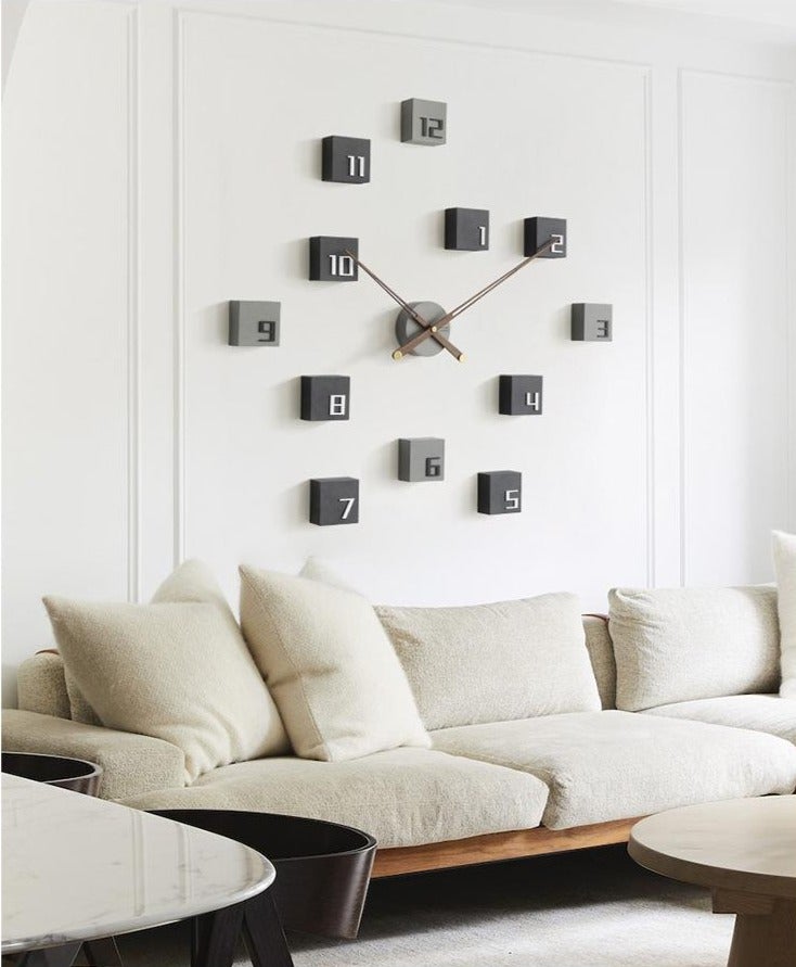 Square Modern Wooden Wall Clock - Novus Decor Wall Decor