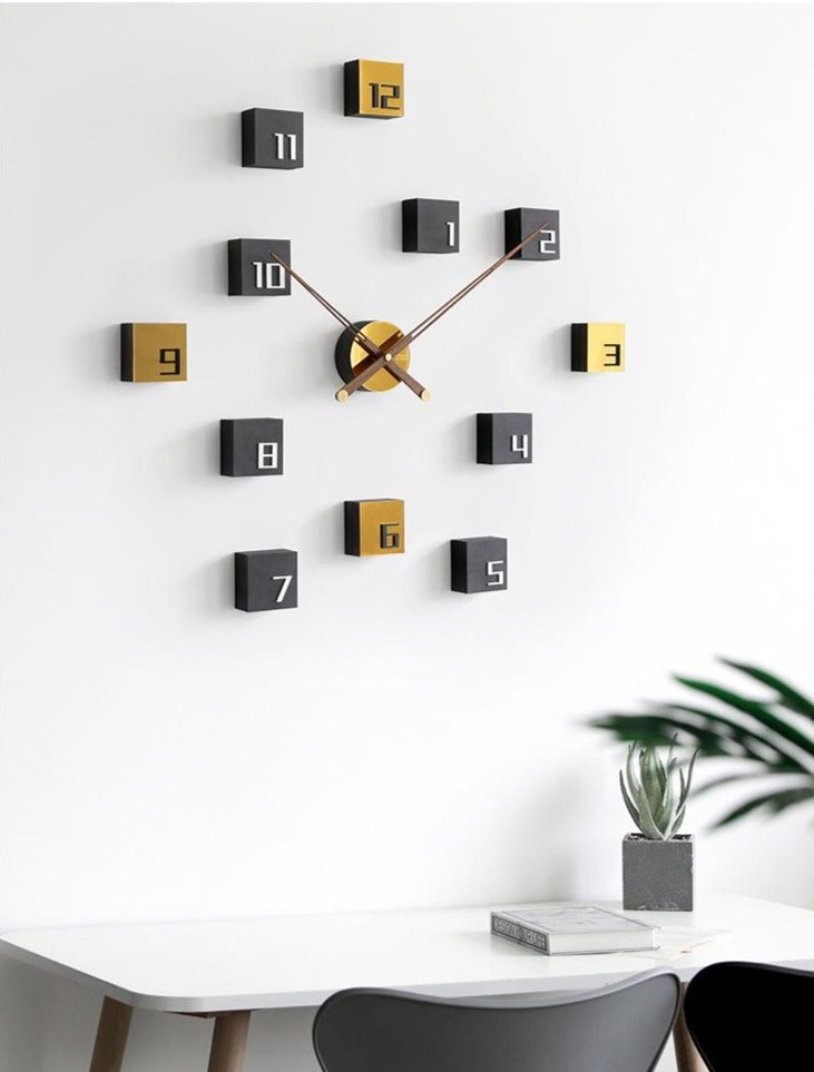 Square Modern Wooden Wall Clock - Novus Decor Wall Decor