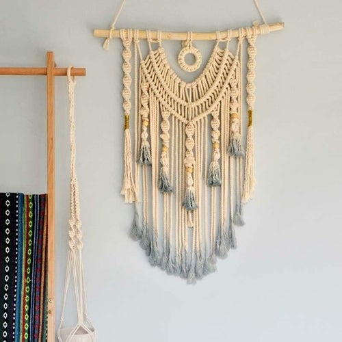Woven Wall Hanging Macrame dream catcher Wall Hanging Large Above Bed - Novus Decor Wall Decor