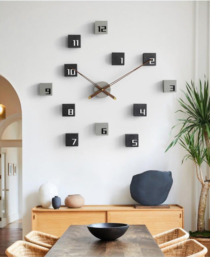 Square Modern Wooden Wall Clock - Novus Decor Wall Decor