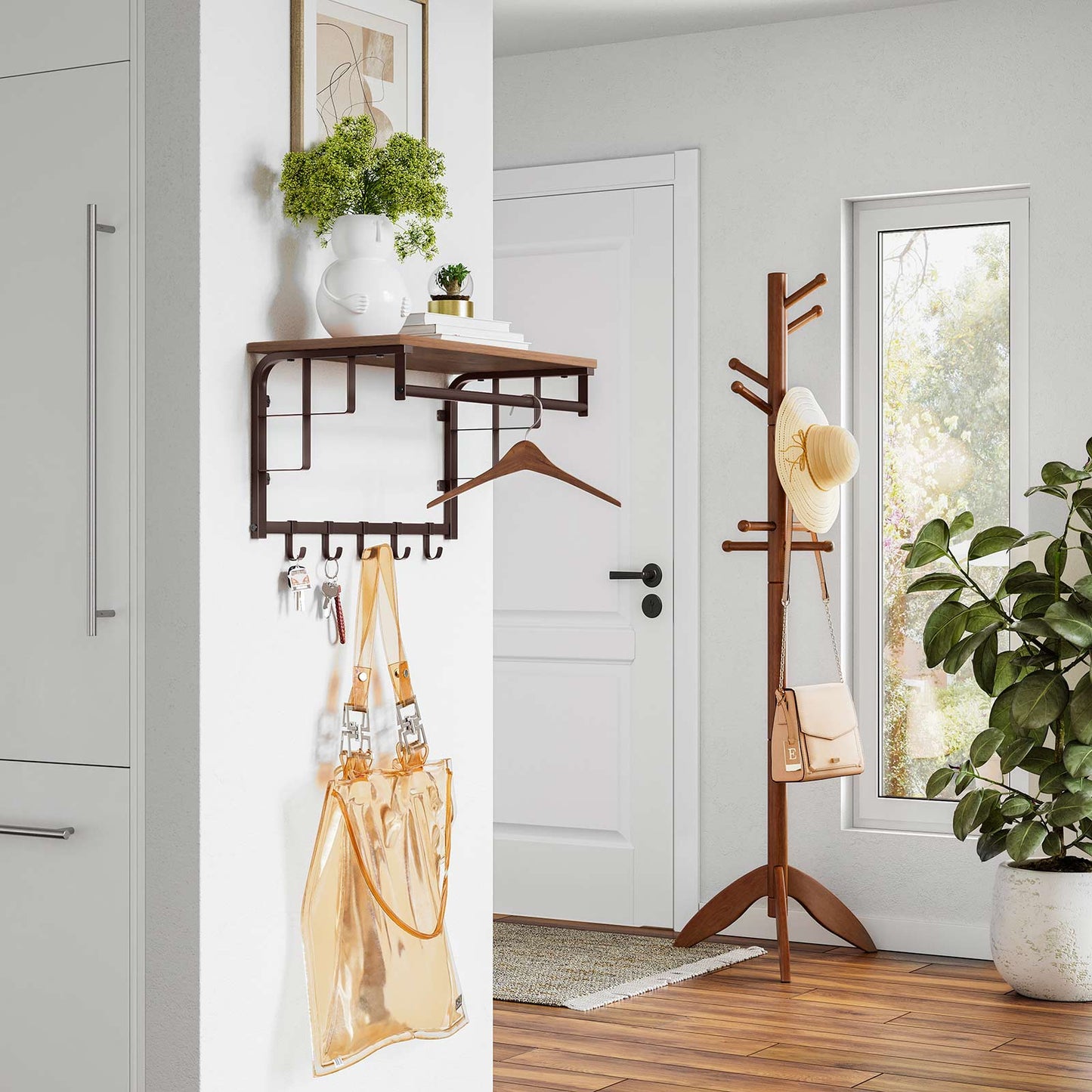 Wall-Mounted Coat Rack