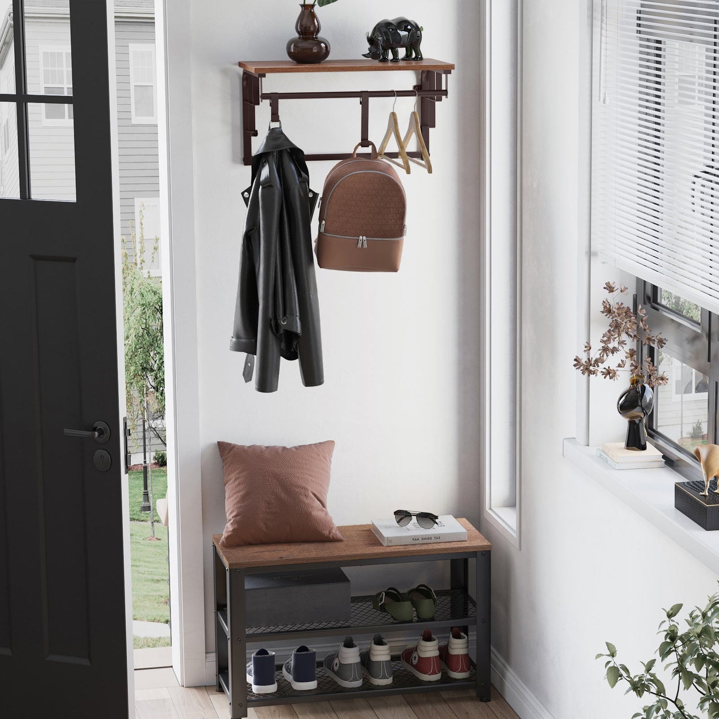 Wall-Mounted Coat Rack
