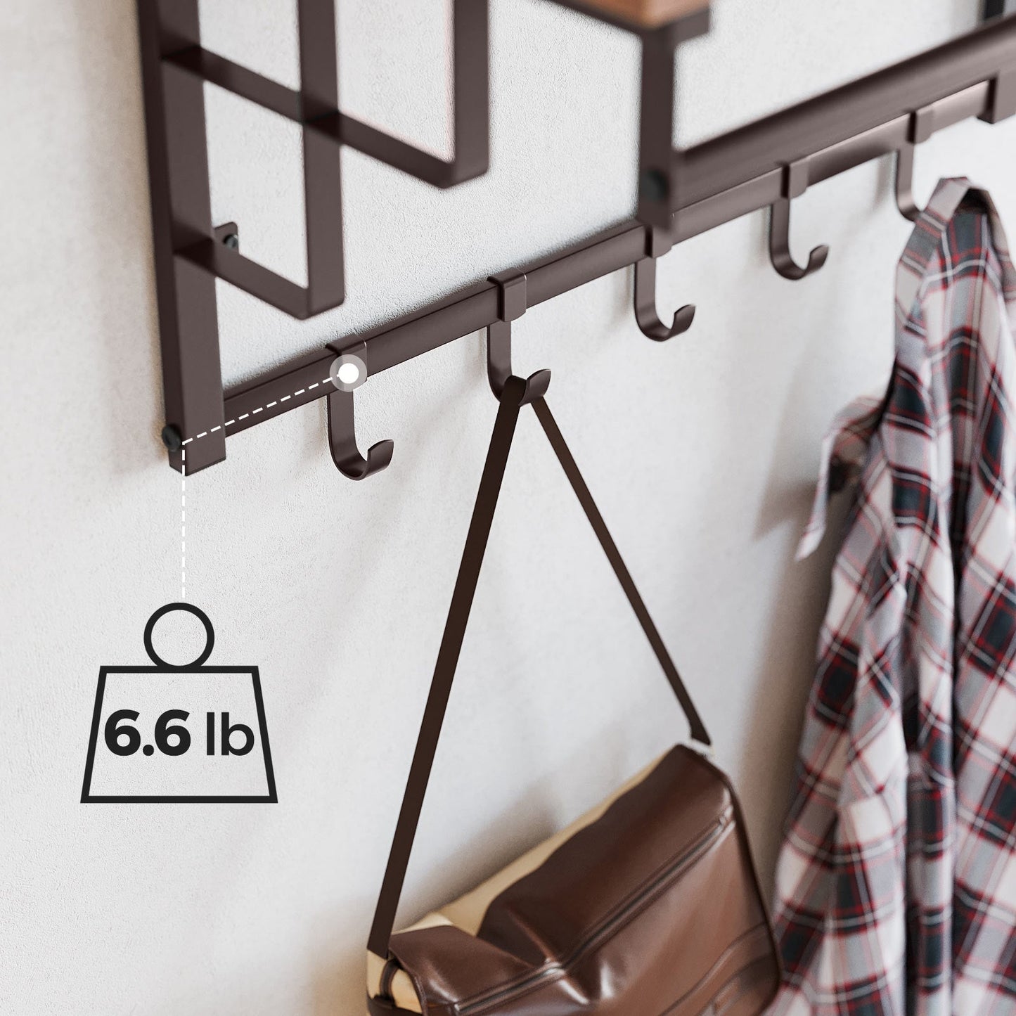 Wall-Mounted Coat Rack