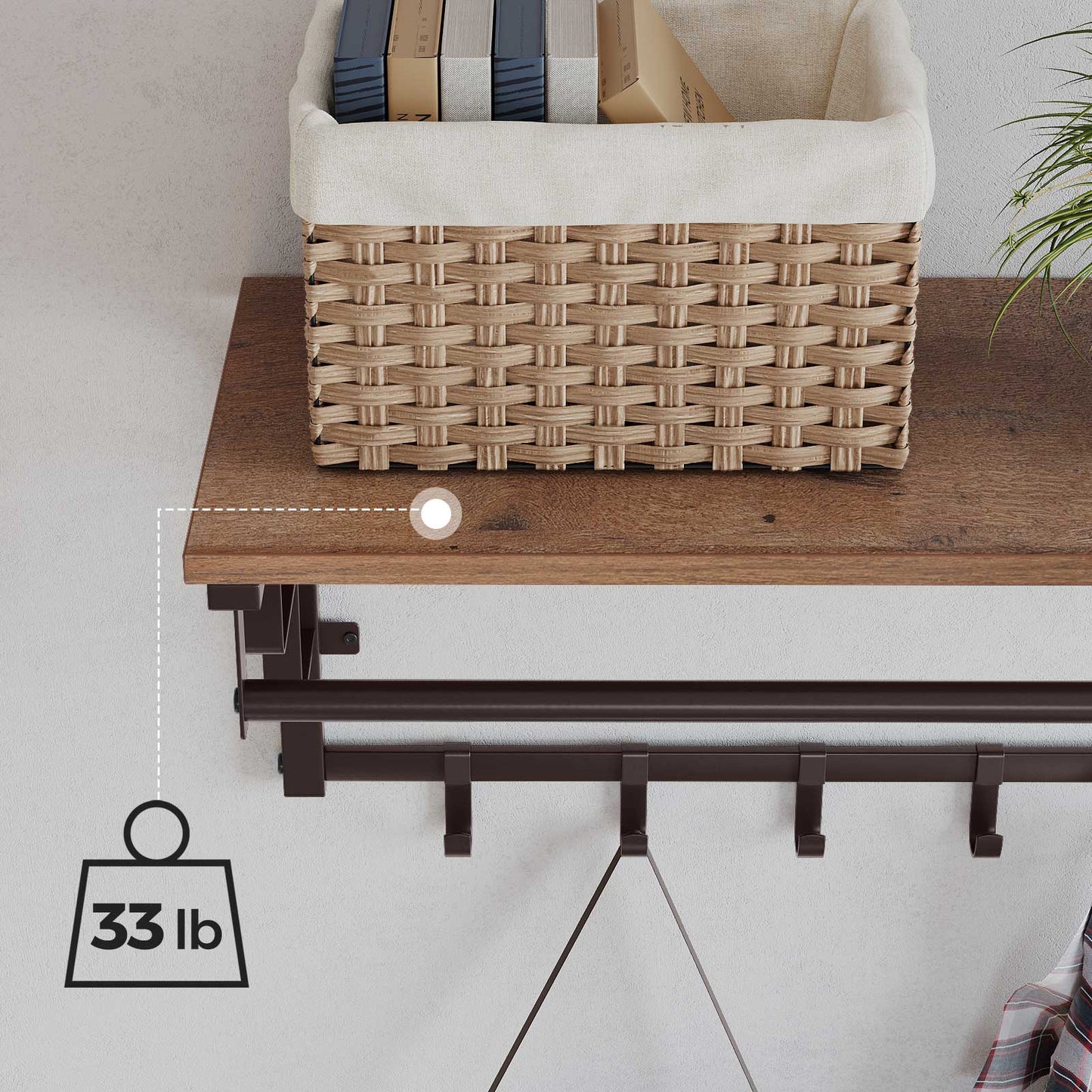Wall-Mounted Coat Rack