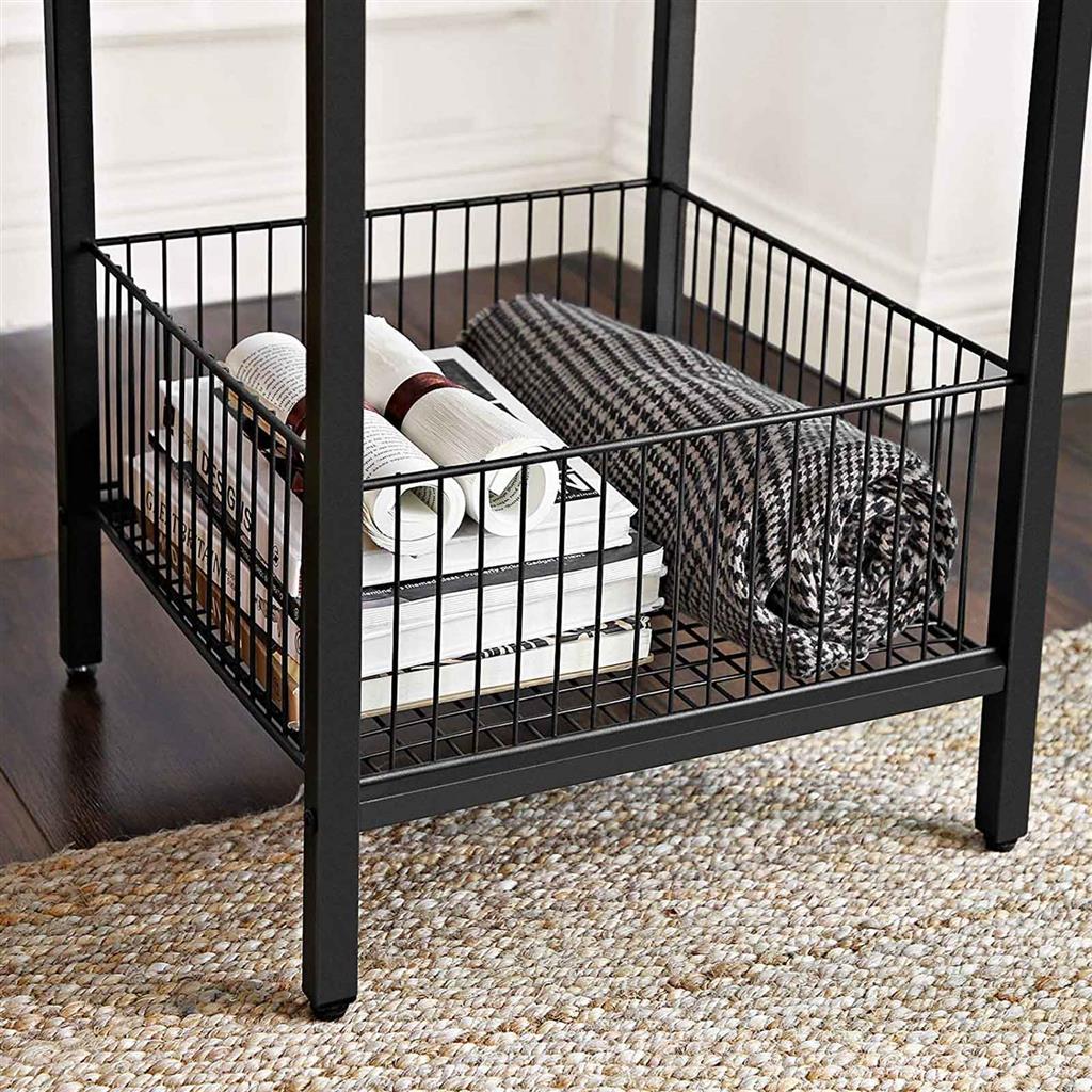 Wire Basket Side Table