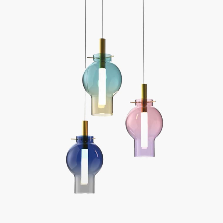 Lia Color Glass Pendant Light