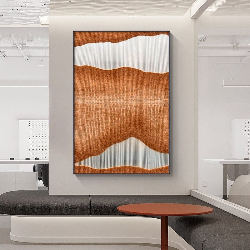 Orange Calmness Canvas Prints