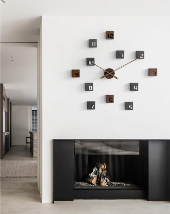 Square Modern Wooden Wall Clock - Novus Decor Wall Decor