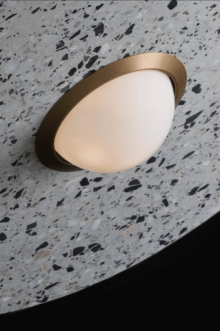 Almeta Disk Sculptural Pendant Light