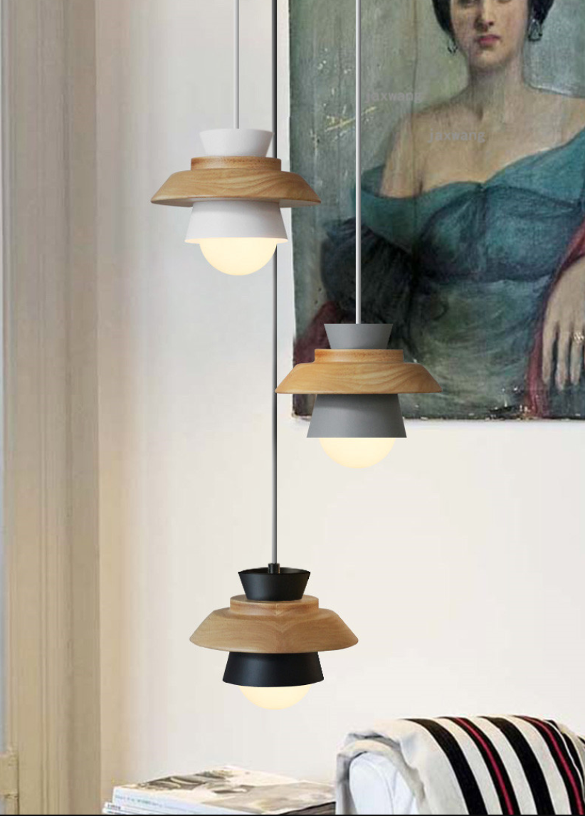 Rae Nordic Wooden Pendant Light