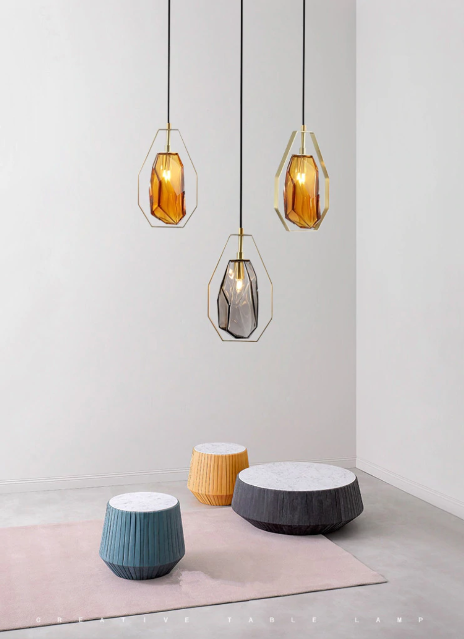 Reini Glass Modern Pendant Light