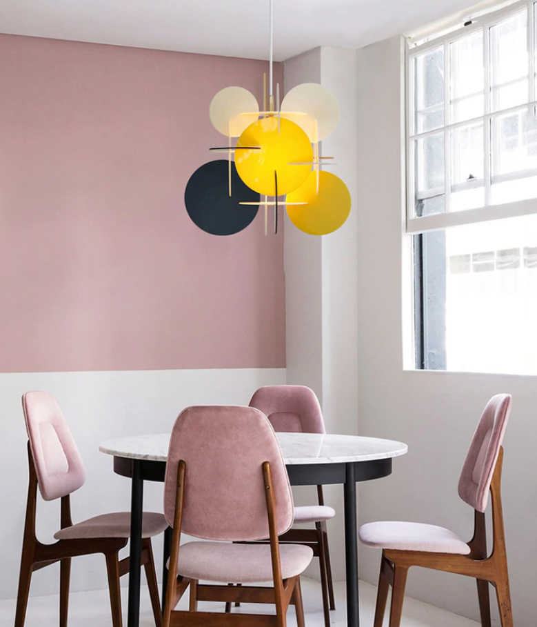 Lektra Colorful Geometric Pendant Light 