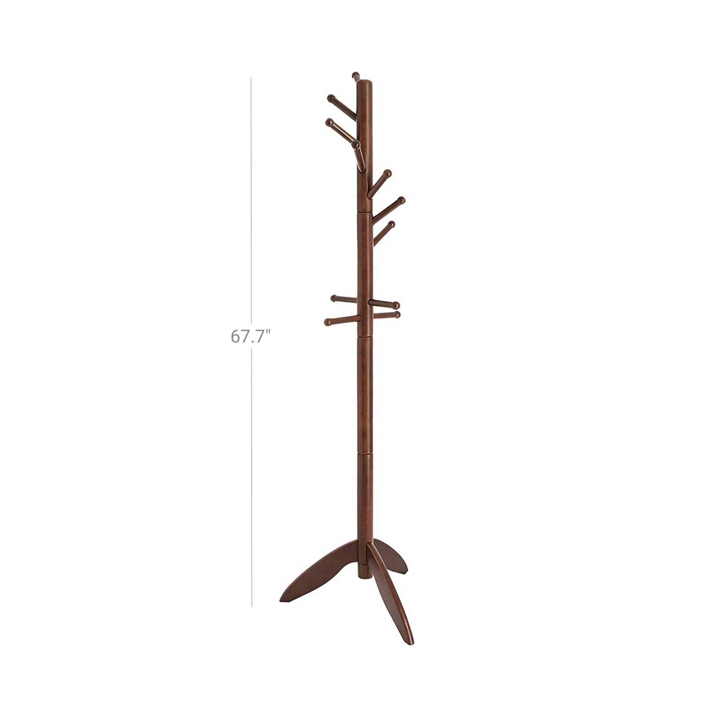 VASAGLE Wooden Coat Rack Stand for Home