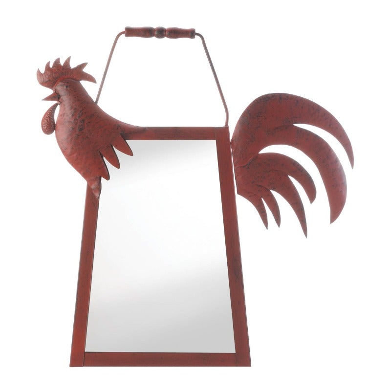 Rooster Mirror - Novus Decor Wall Decor