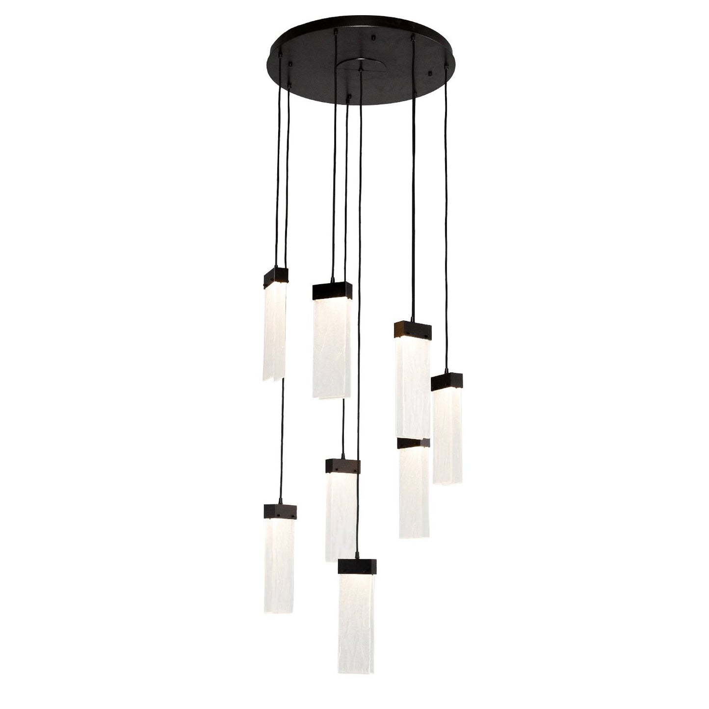 Parallel Large Round Multi-Light Pendant Light