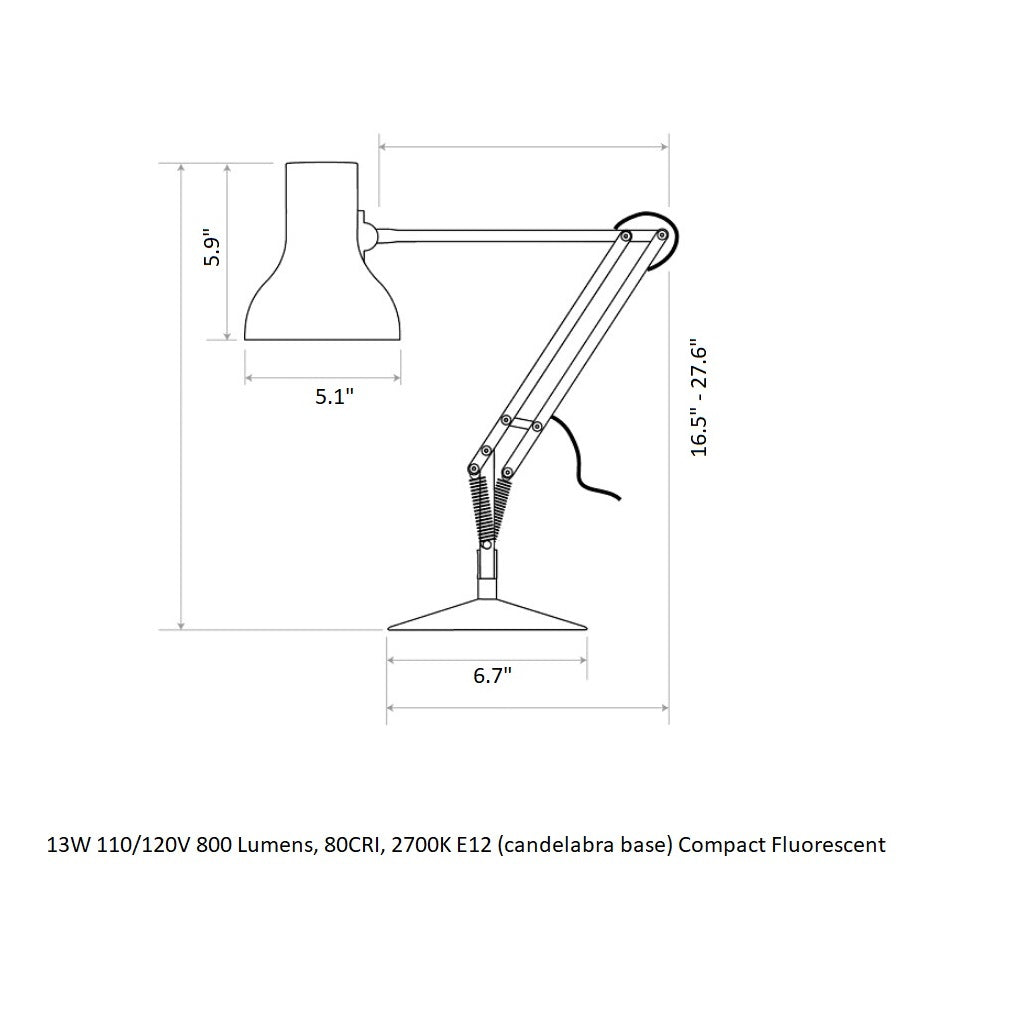 Type 75 Mini Desk Lamp - Paul Smith