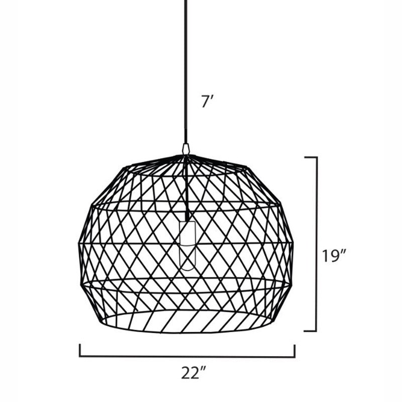 1-Light Geometric Array Pendant Light