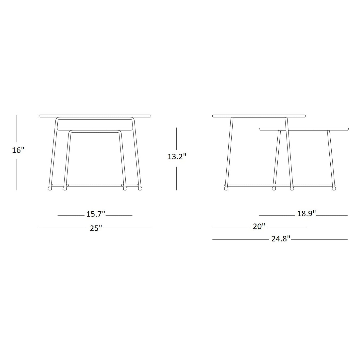 Cup Nesting Table Set