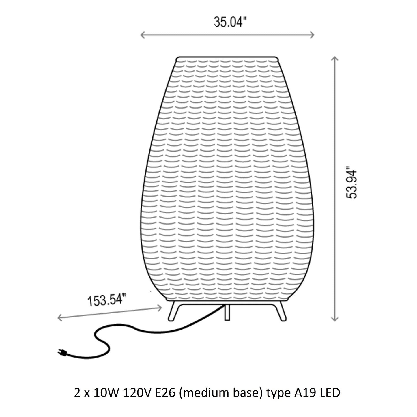 Amphora Outdoor Floor Lamp