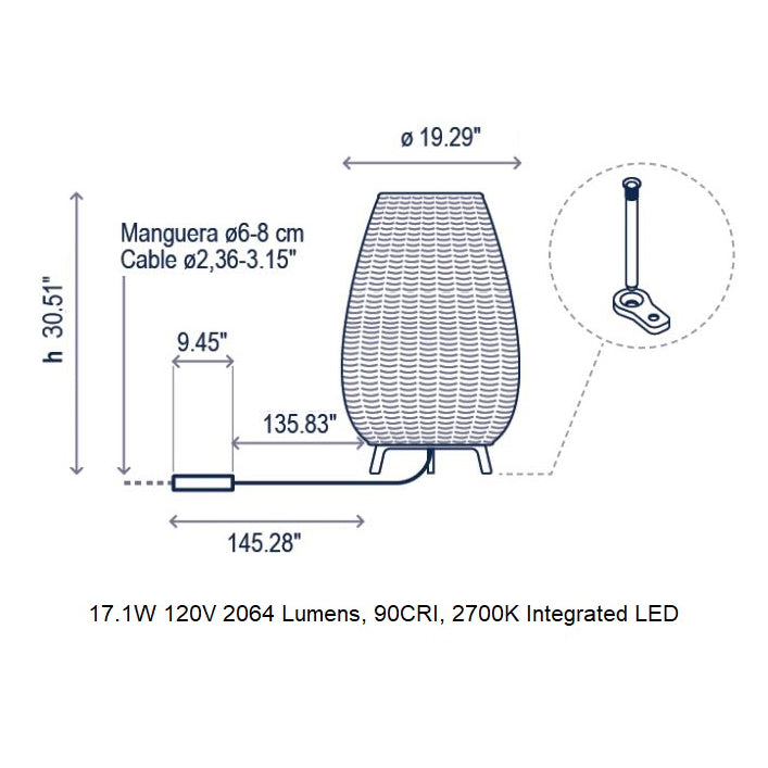 Amphora Outdoor Floor Lamp