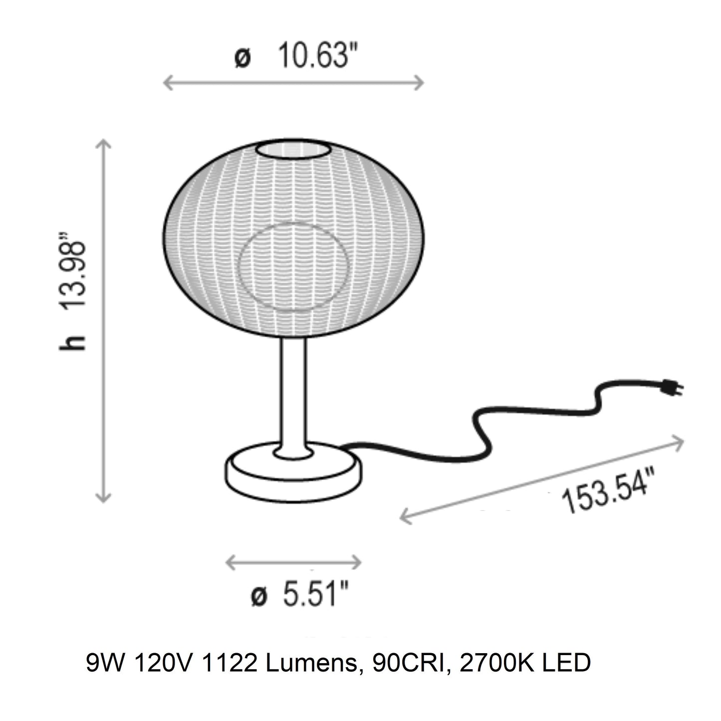 Garota Mini Outdoor Table Lamp