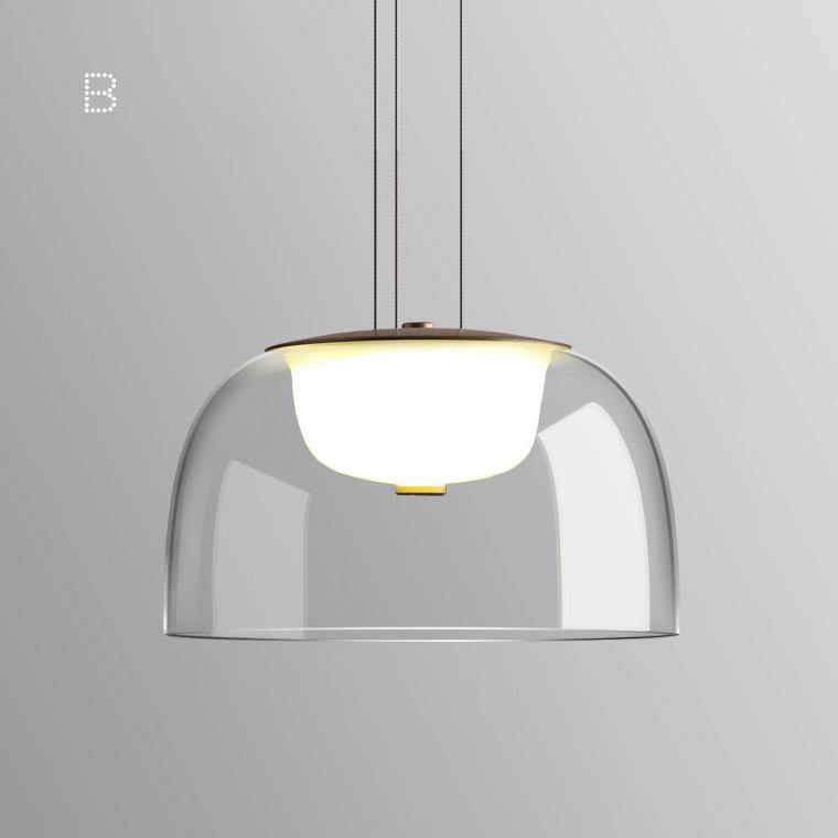 Aura Minimal Glass Pendant Light
