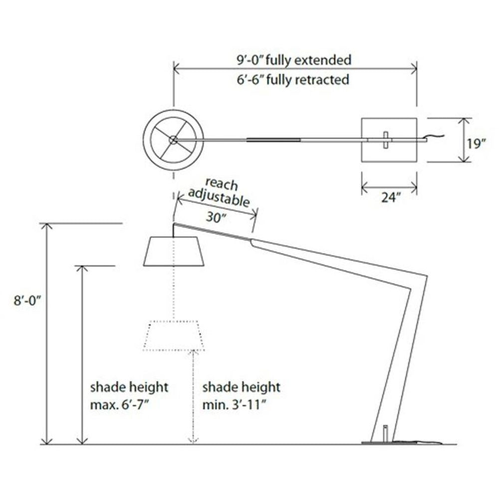 Valeo 1-Light LED Floor Lamp