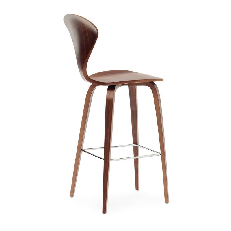 Bar Stool with Wood Base