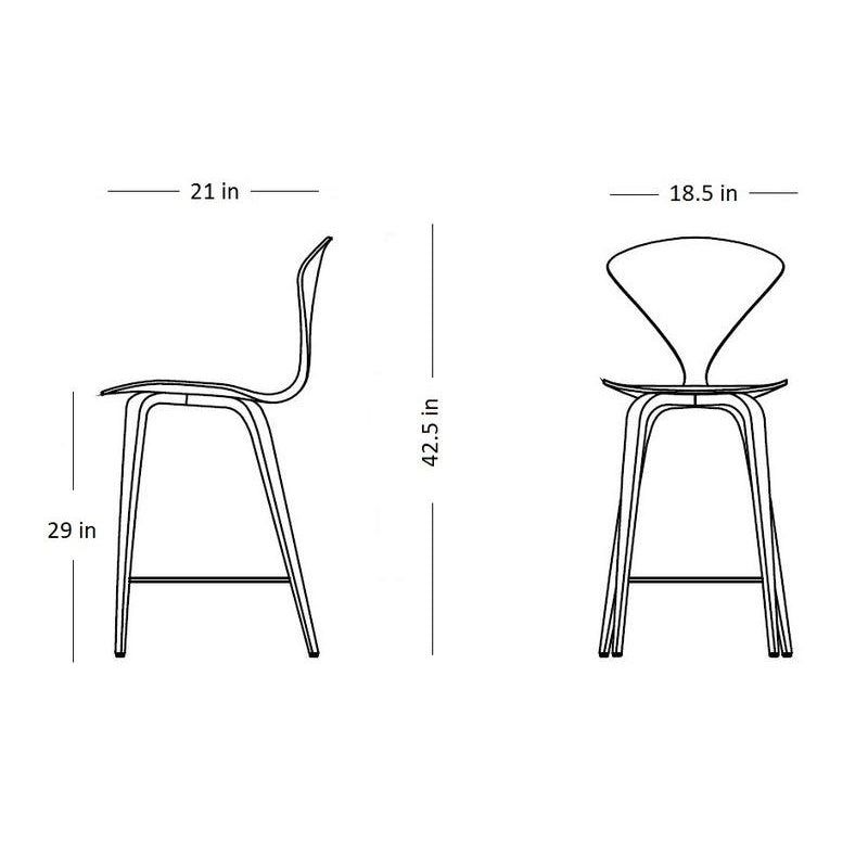 Bar Stool with Wood Base