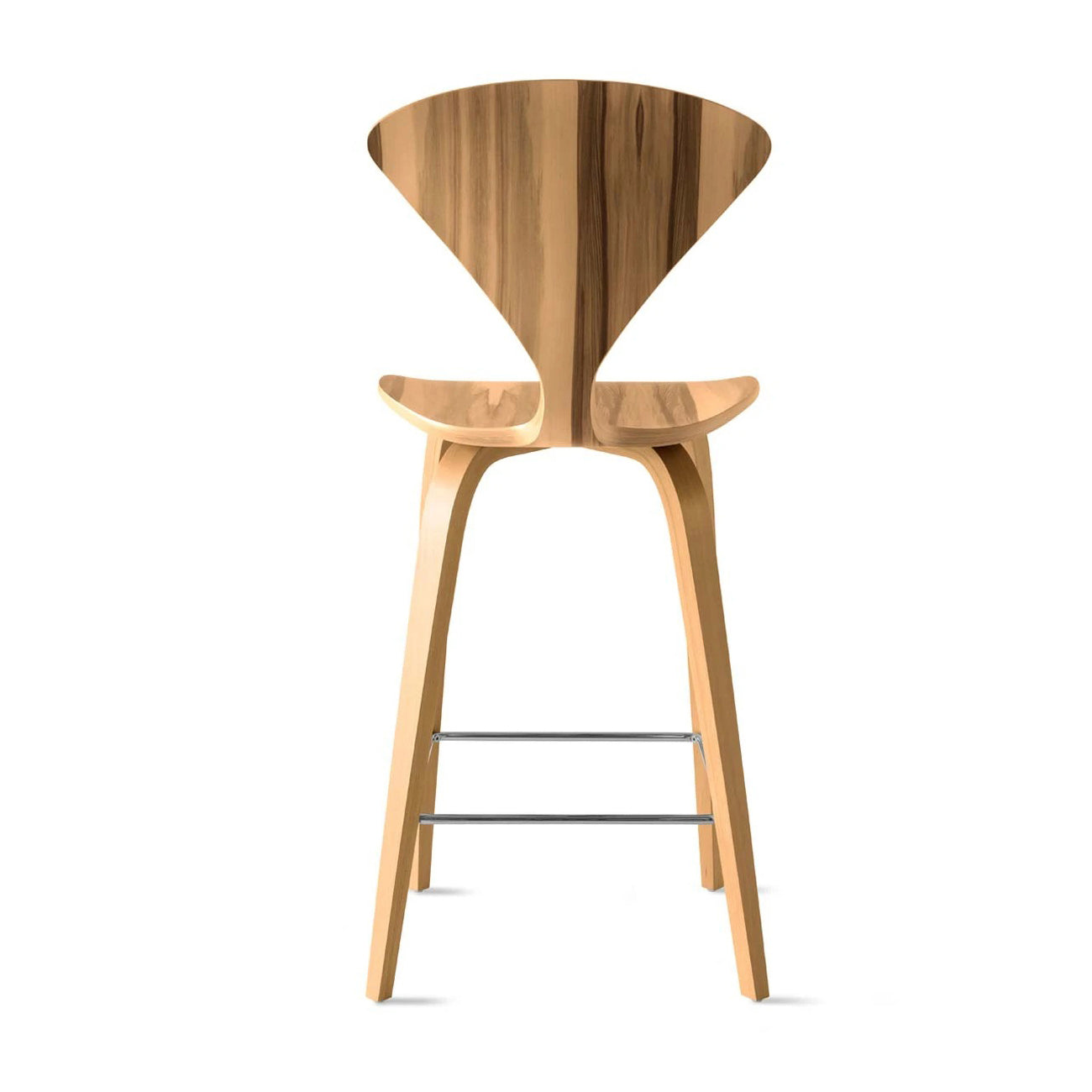 Counter Stool with Wood Base