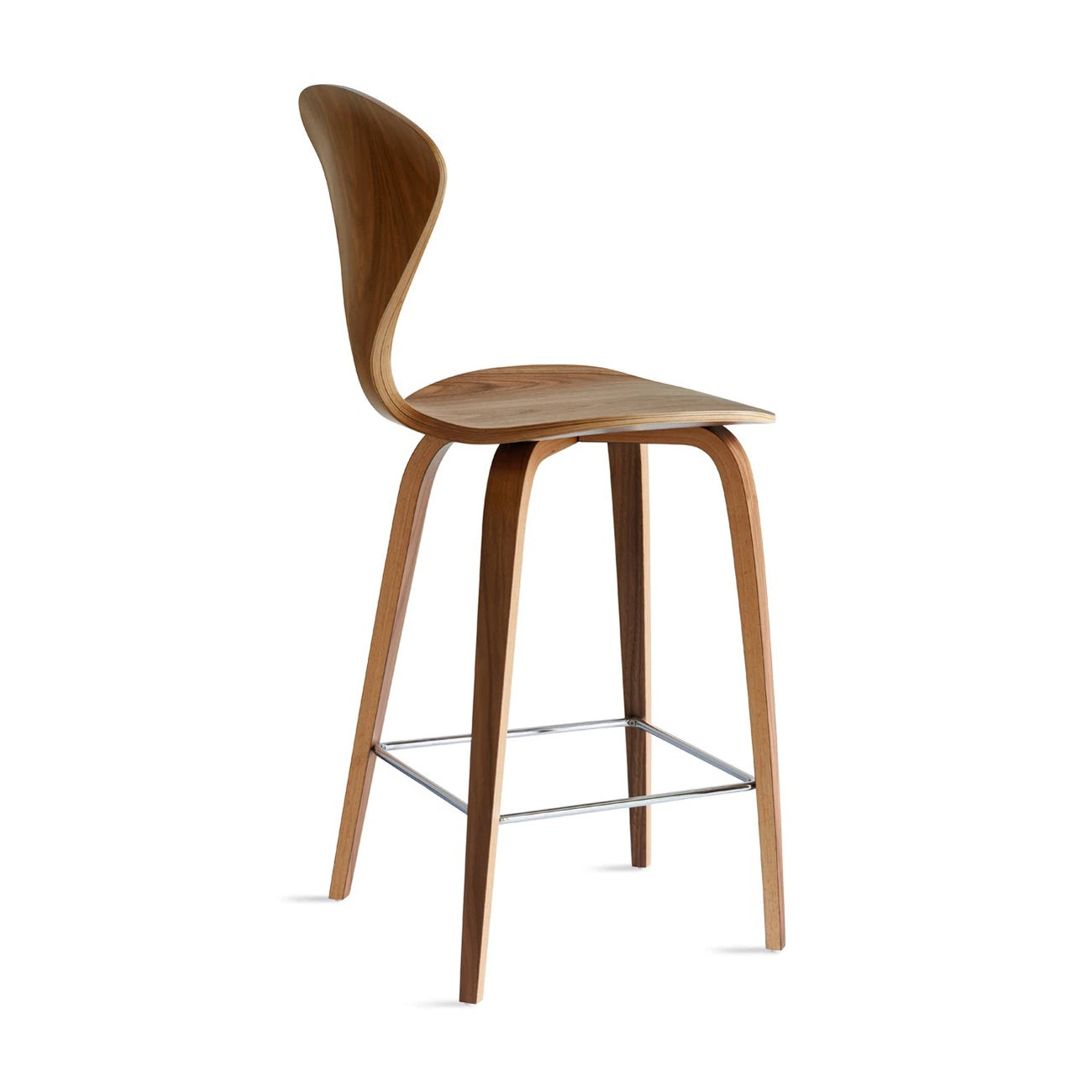 Counter Stool with Wood Base