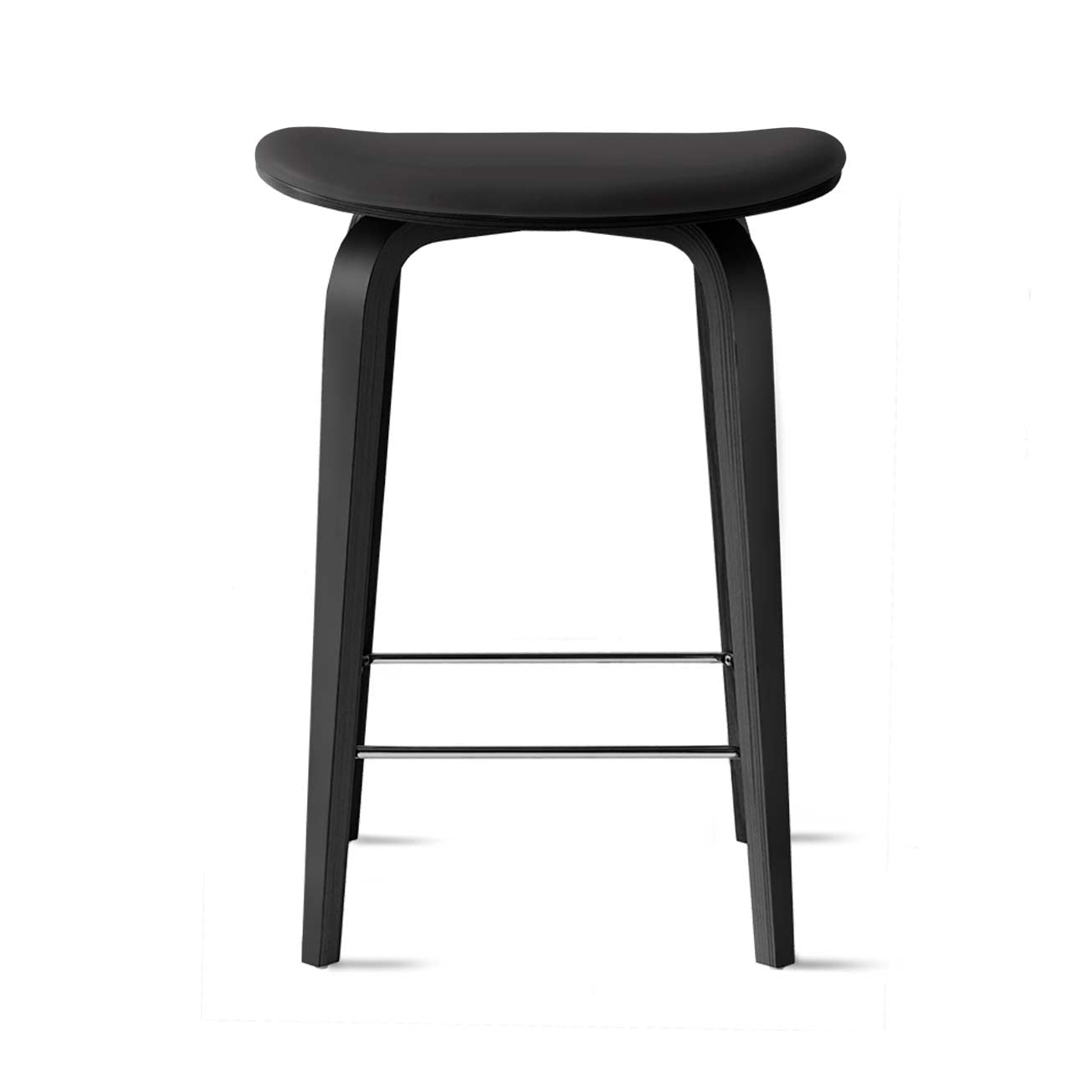 Under Counter Upholstered Wood Stool