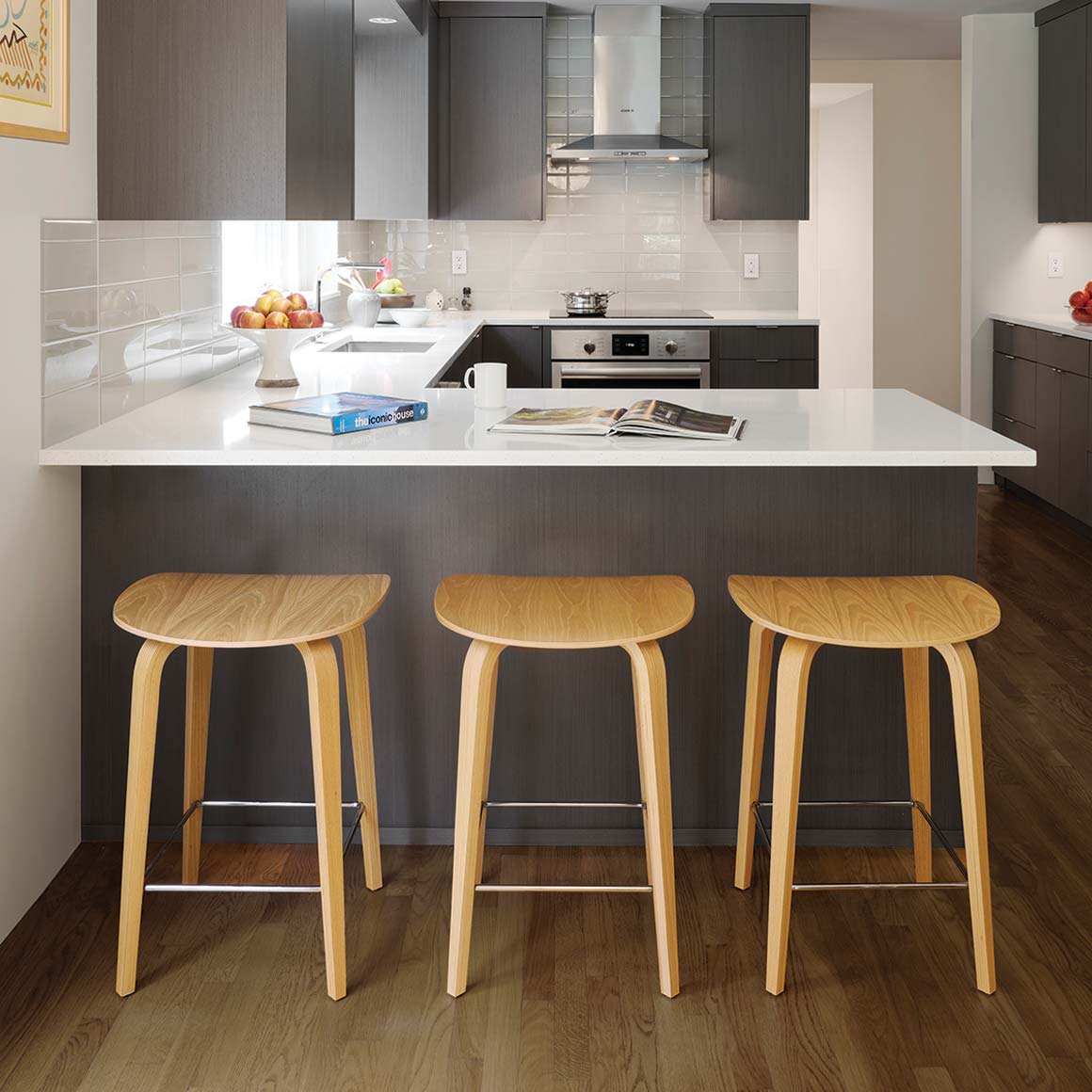 Under Counter Wood Stool